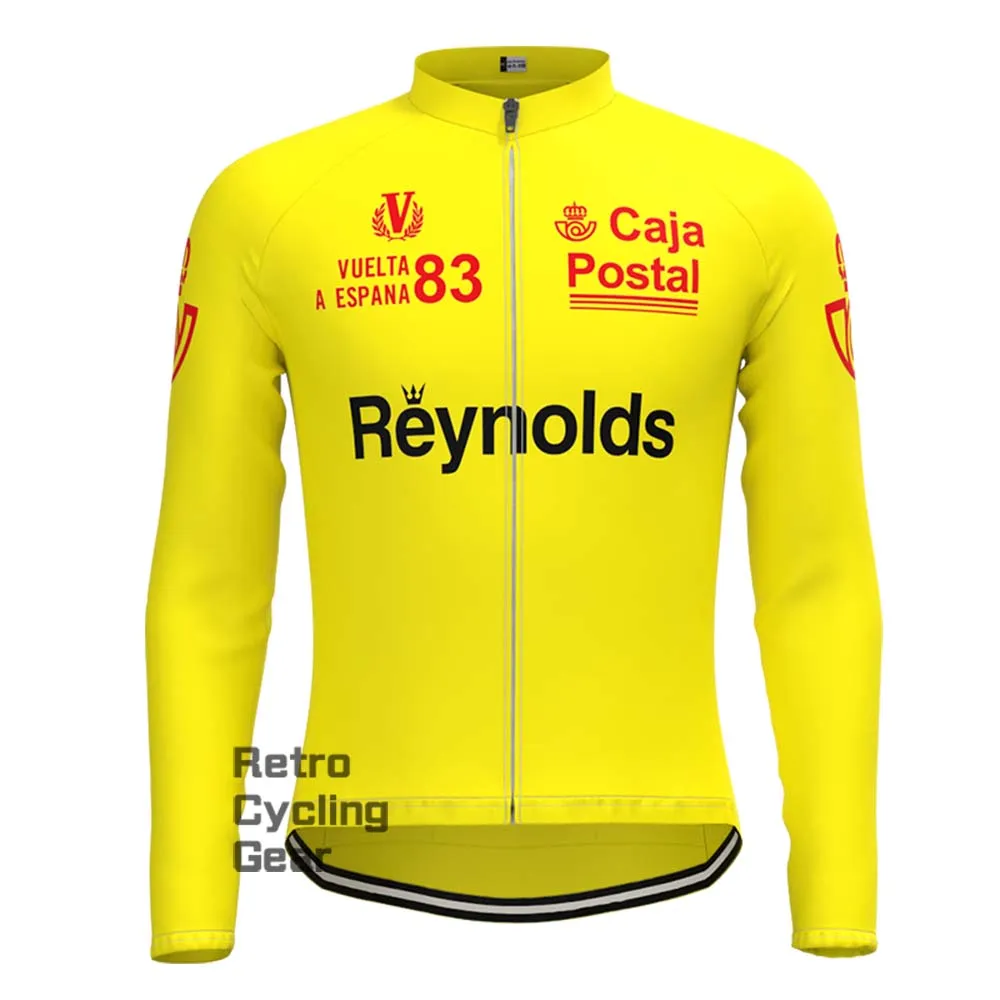 1983s yellow Reynolds Retro Short Sleeve Cycling Kits