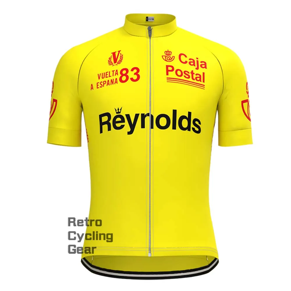 1983s yellow Reynolds Retro Short Sleeve Cycling Kits