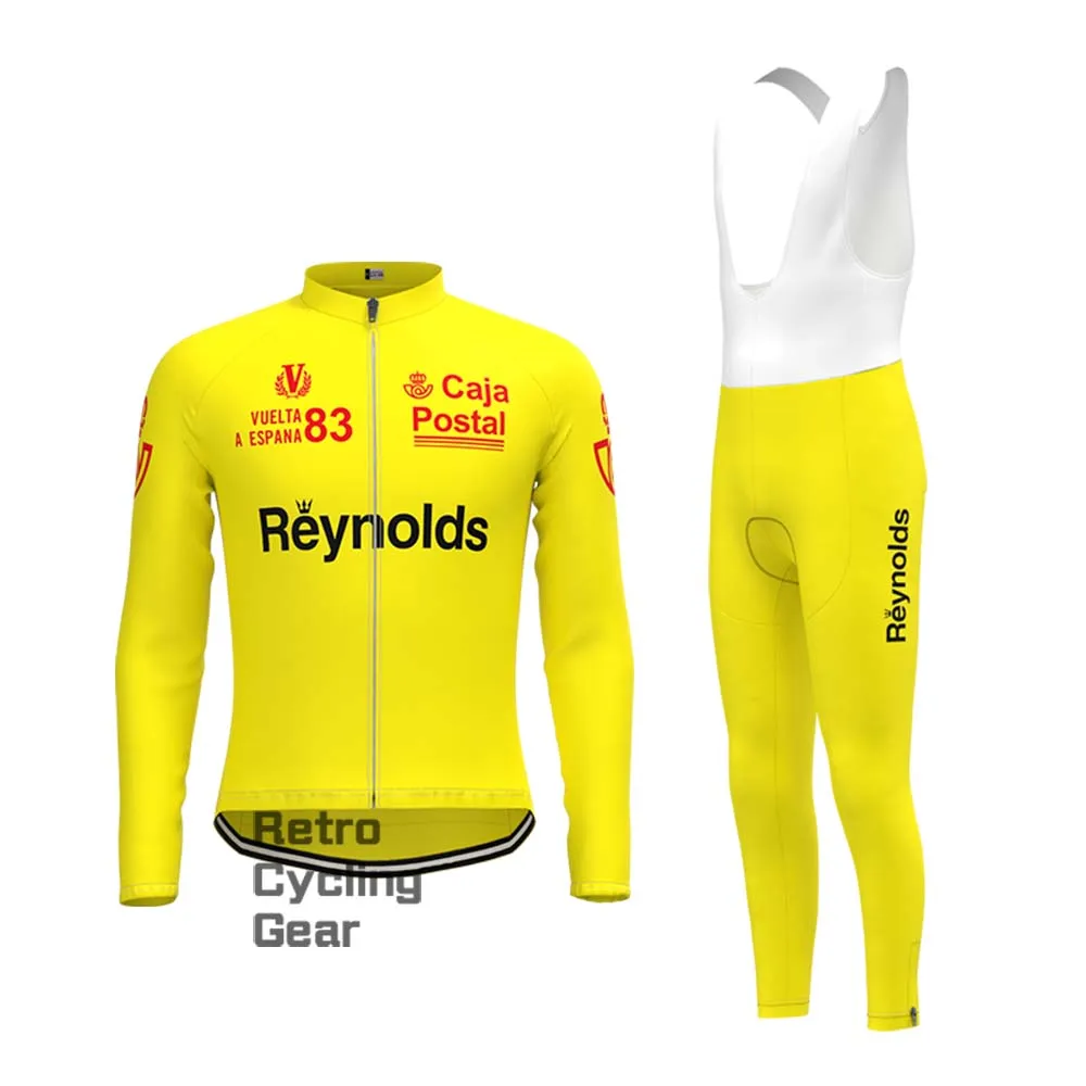 1983s yellow Reynolds Retro Short Sleeve Cycling Kits