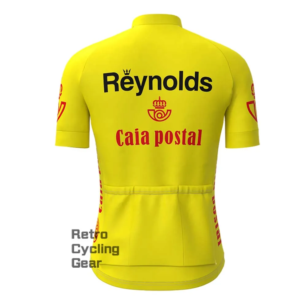 1983s yellow Reynolds Retro Short Sleeve Cycling Kits