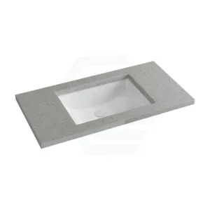 20mm Thick Grey with Speckles Stone Top with Single/Double Undermount Basins 600 750 900 1200 1500mm x460mm Width