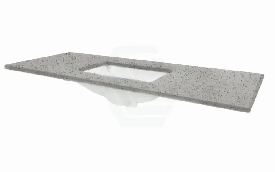 20mm Thick Grey with Speckles Stone Top with Single/Double Undermount Basins 600 750 900 1200 1500mm x460mm Width