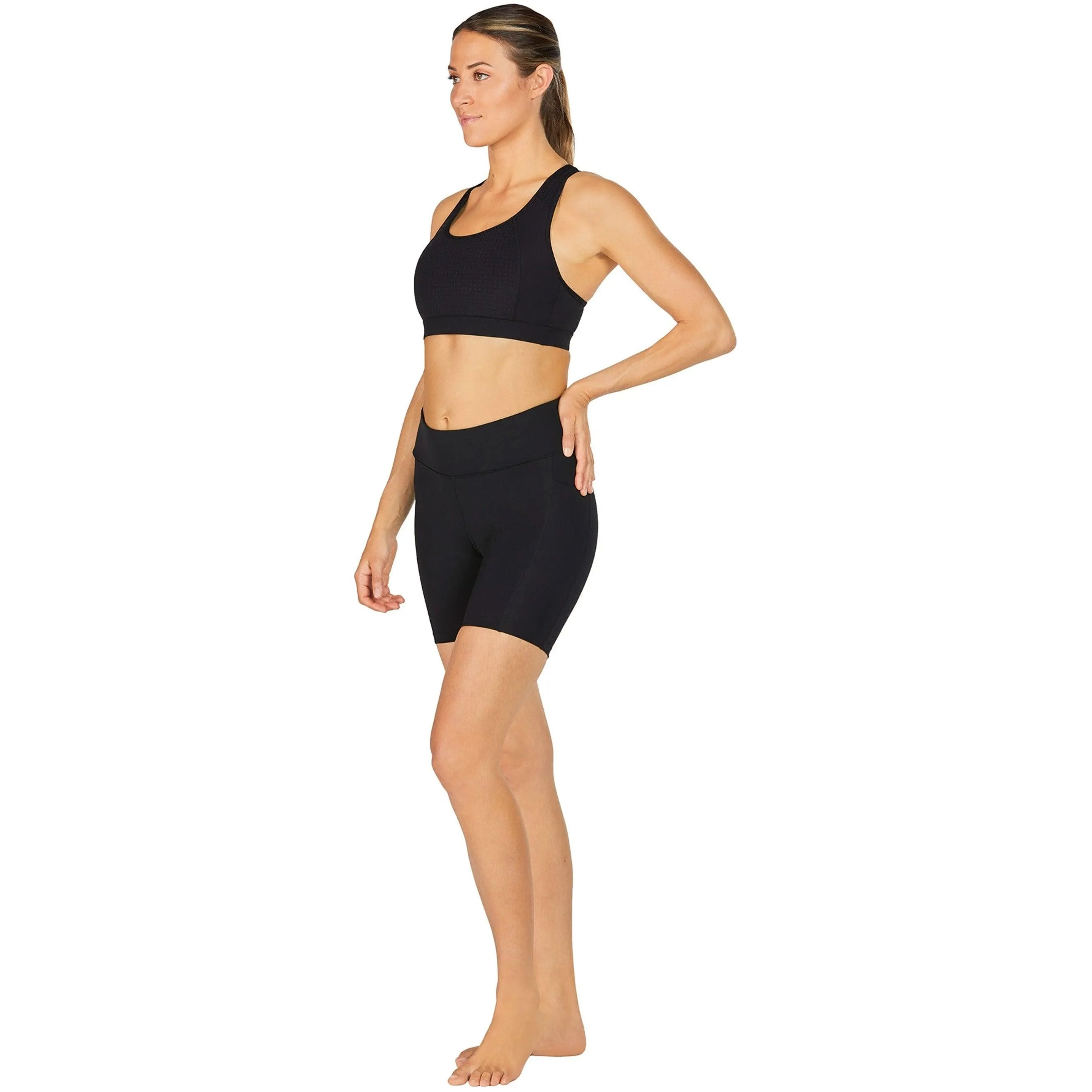 Abi and Joseph Run Swim Racerback Crop