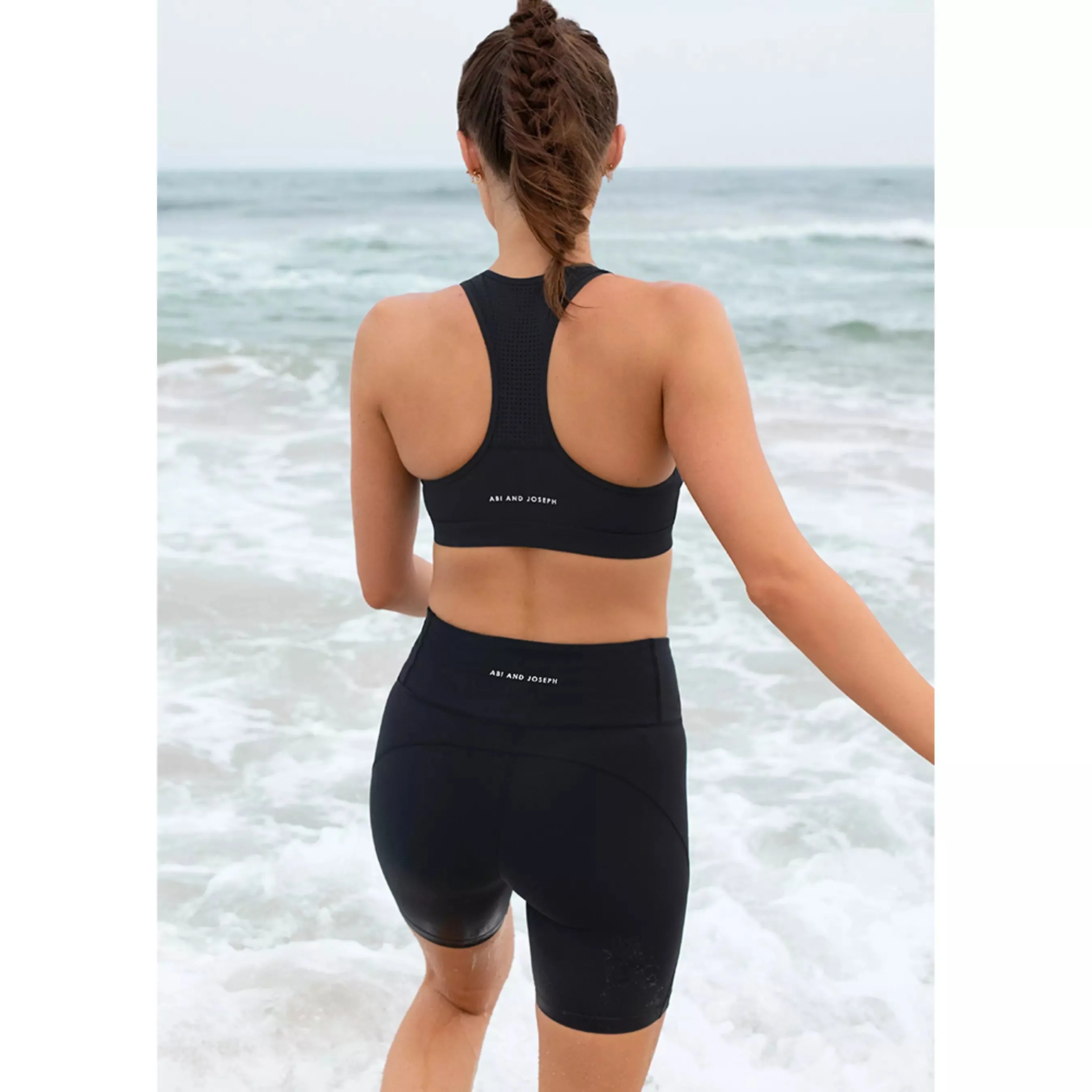 Abi and Joseph Run Swim Racerback Crop