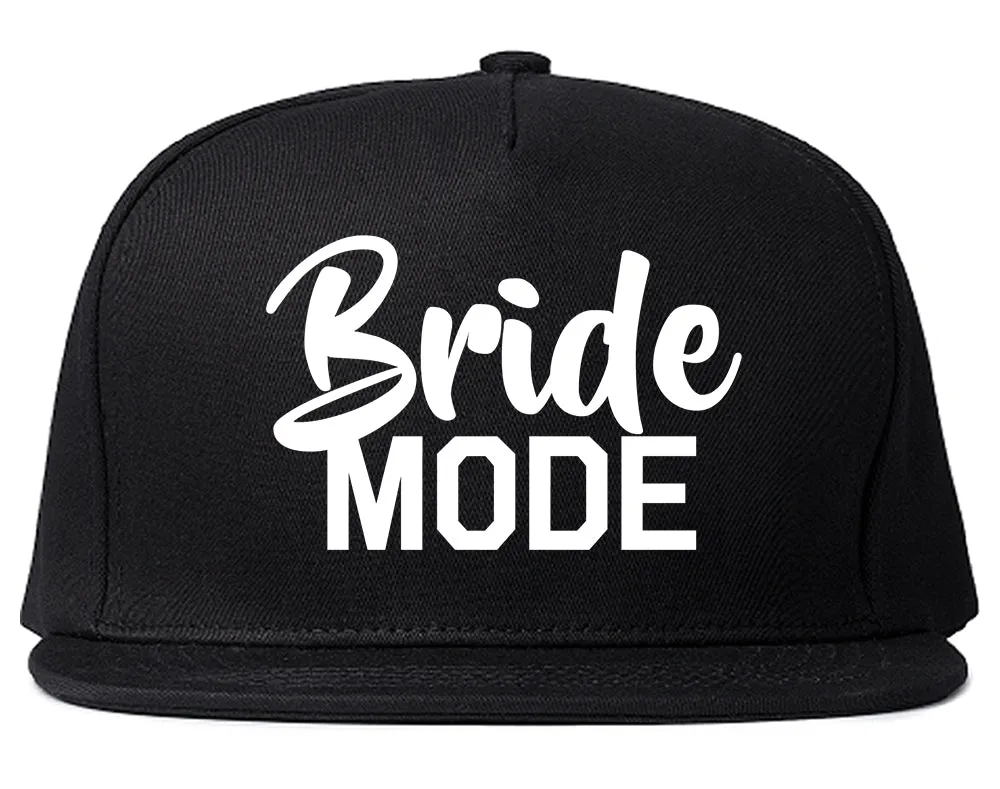 Bride Mode Bridal Mens Snapback Hat