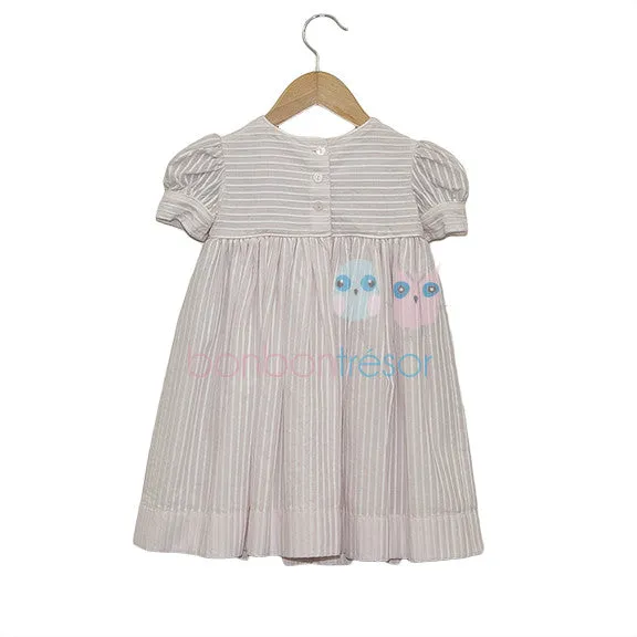 Christening - Baby Girl Pink Cotton Party Dress