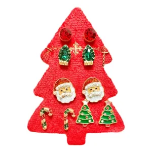 Christmas Tree Earring Stud Sets