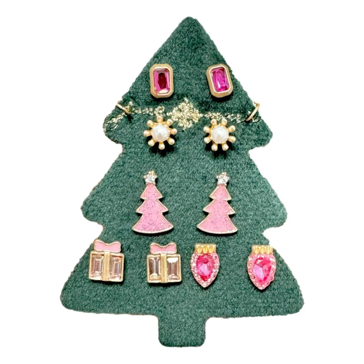 Christmas Tree Earring Stud Sets