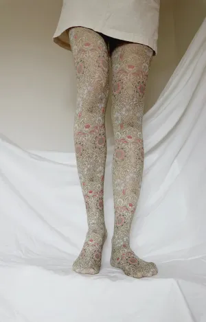 Corn Cockle by William Morris printed Art Tights