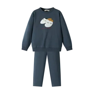 COZY SLIPPER PAJAMA-INDIGO