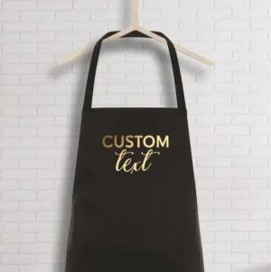 Custom Aprons for Womens - Hostess Gift Ideas Personalized Apron - Custom Text Cooking Apron - Gift for Her - Chef Gift - Kitchen Monogram