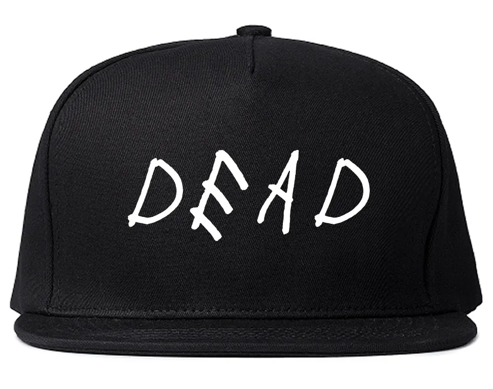 Dead Font Mens Snapback Hat