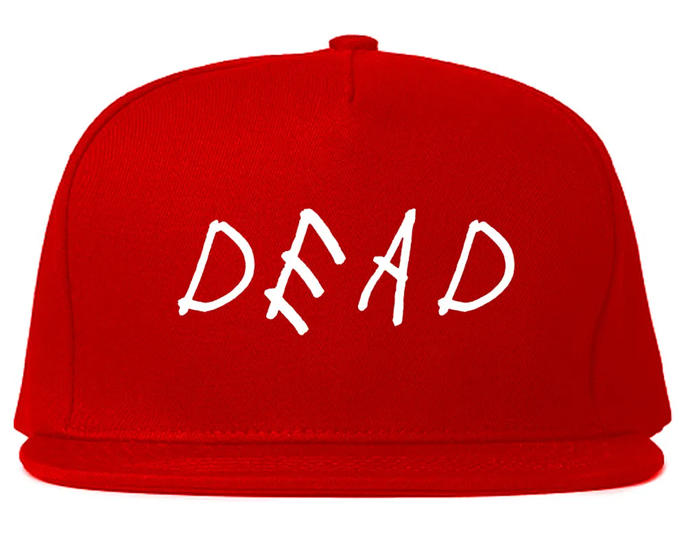 Dead Font Mens Snapback Hat