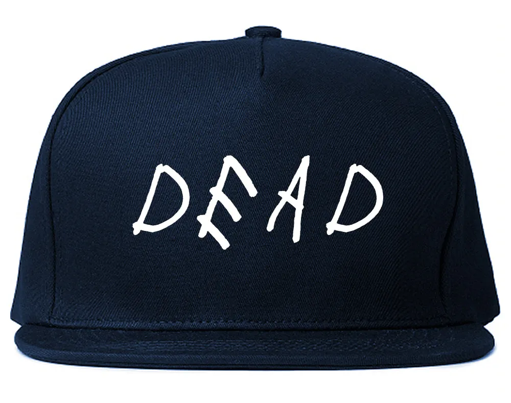 Dead Font Mens Snapback Hat