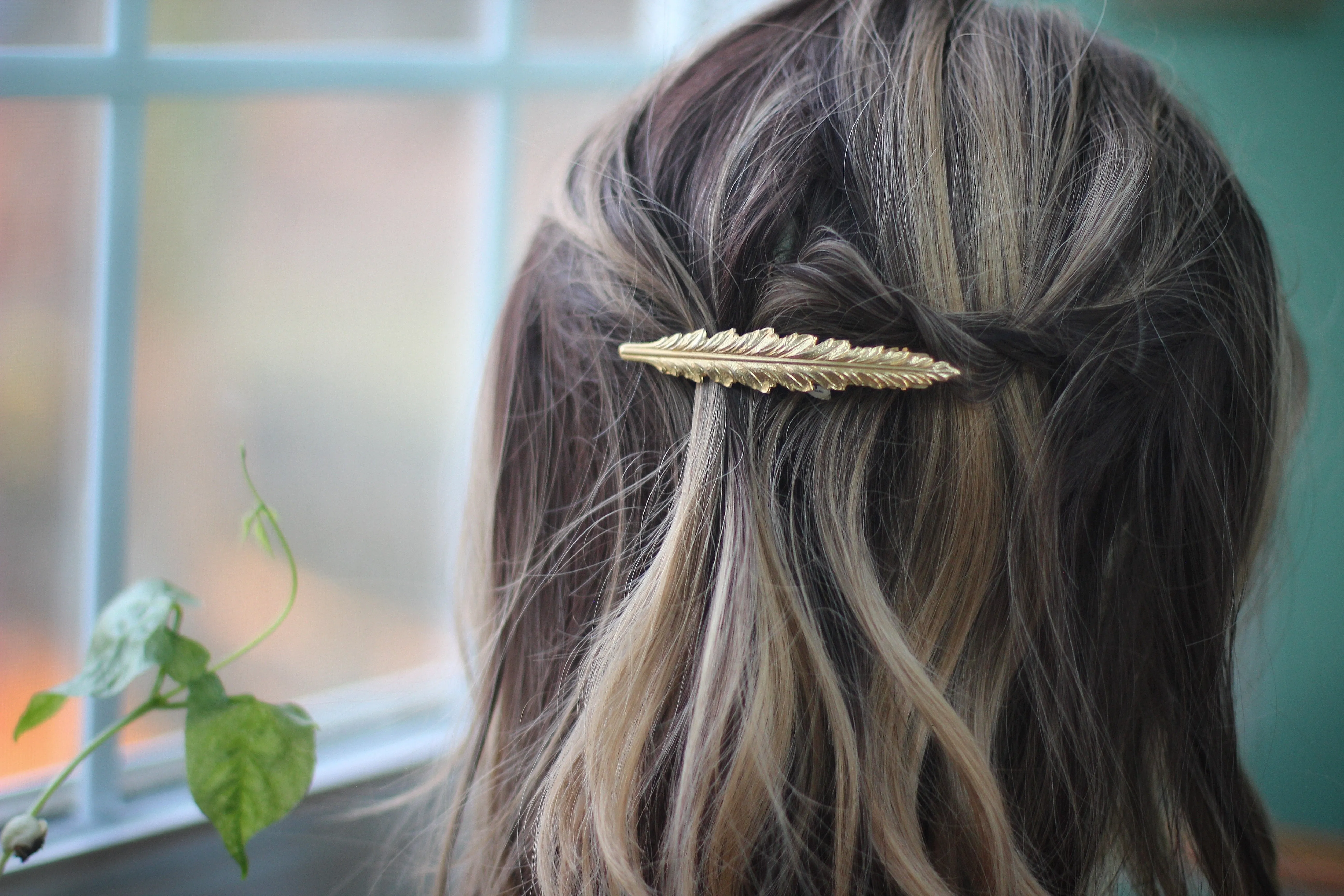 Discounted Version - Indian Feather Barrette