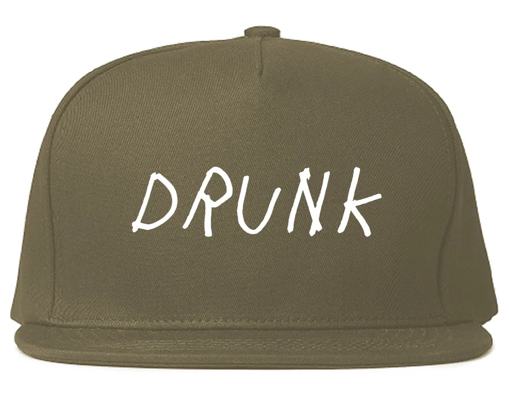 Drunk Mens Snapback Hat