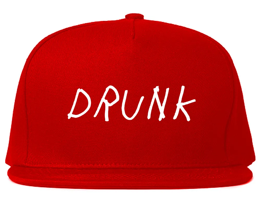 Drunk Mens Snapback Hat