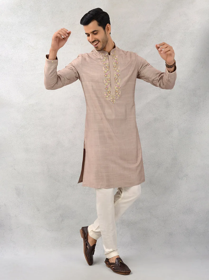 Dune Brown Kurta Pajama | TULA