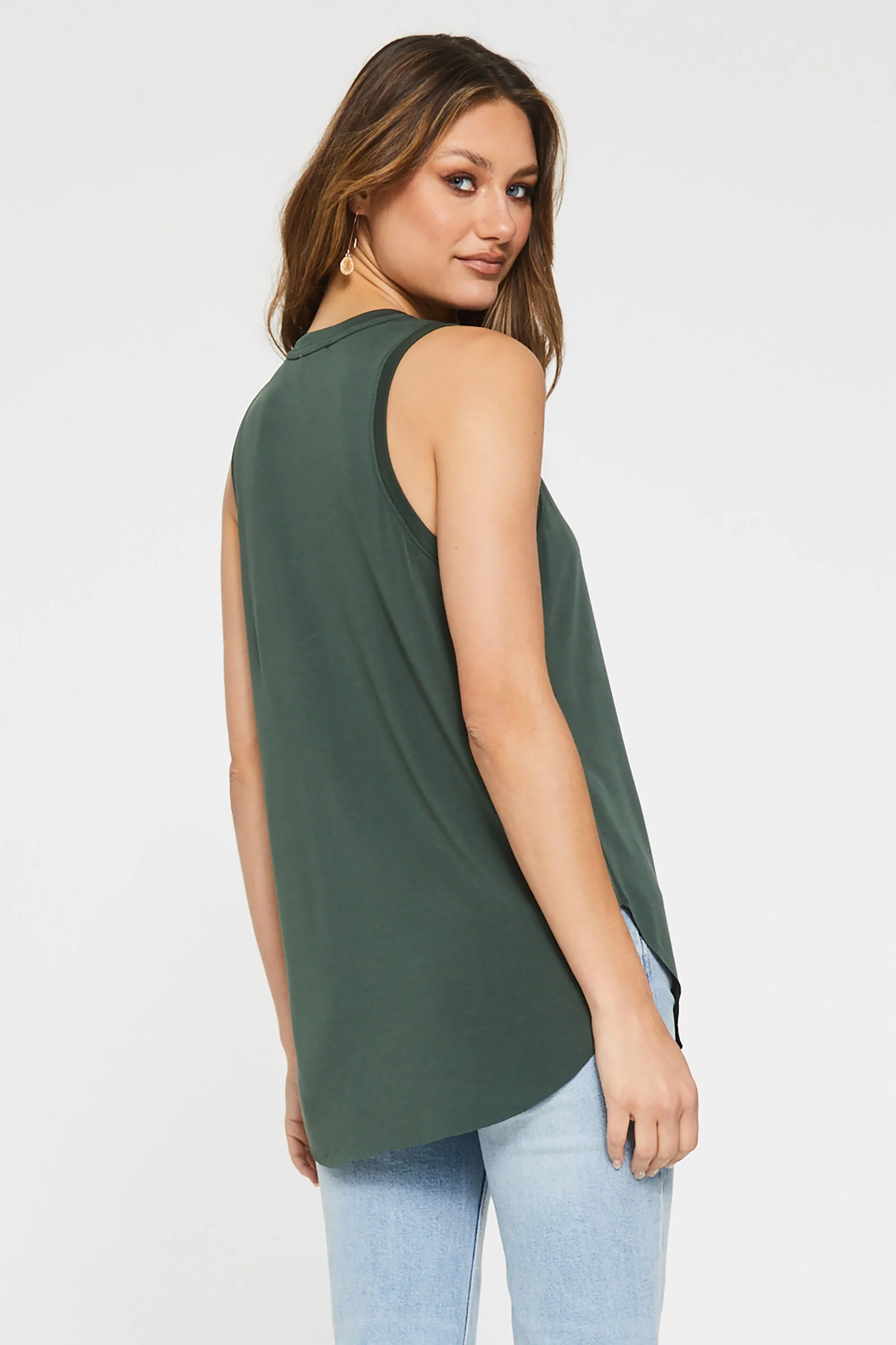 ESTHER POCKET TANK EMERALD