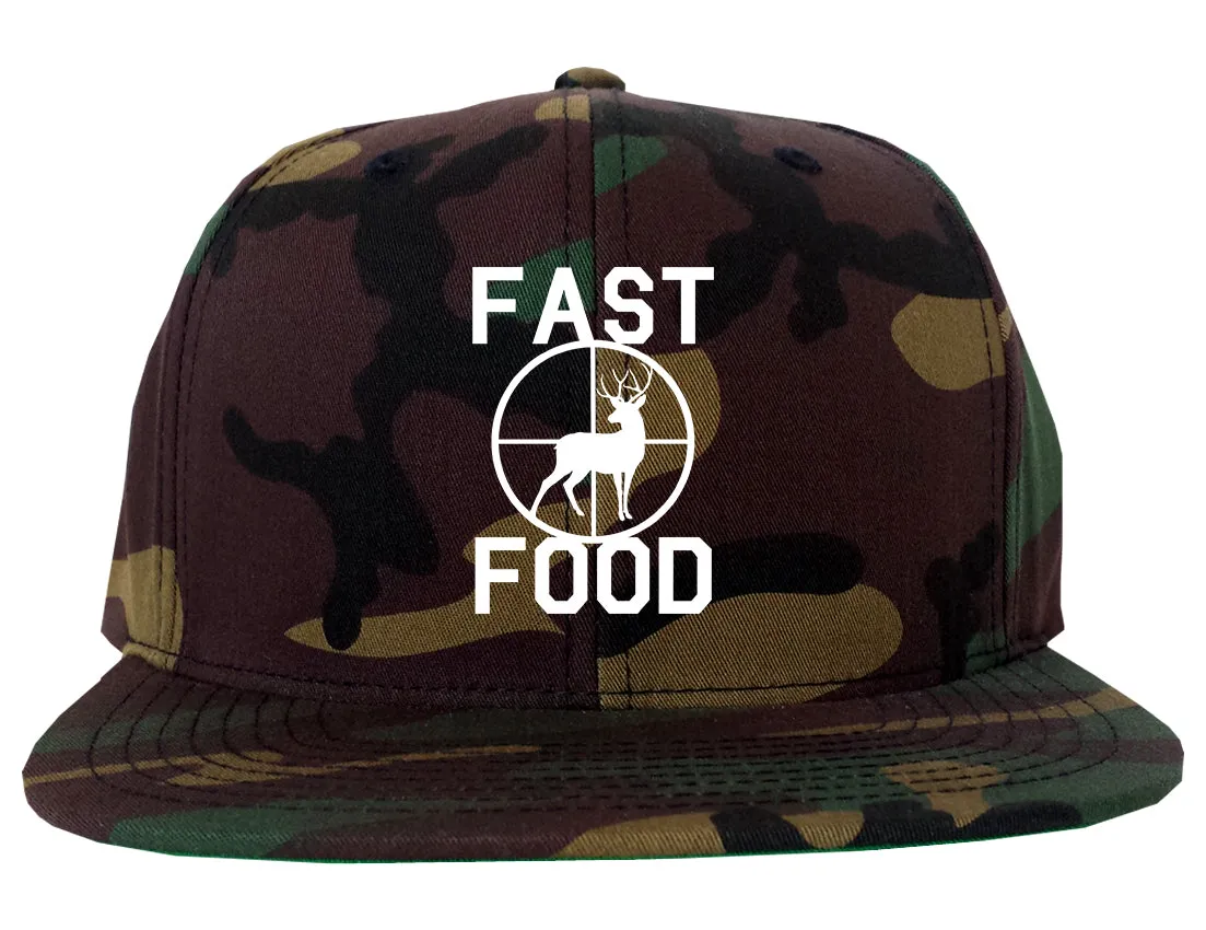 Fast Food Deer Hunting Mens Snapback Hat