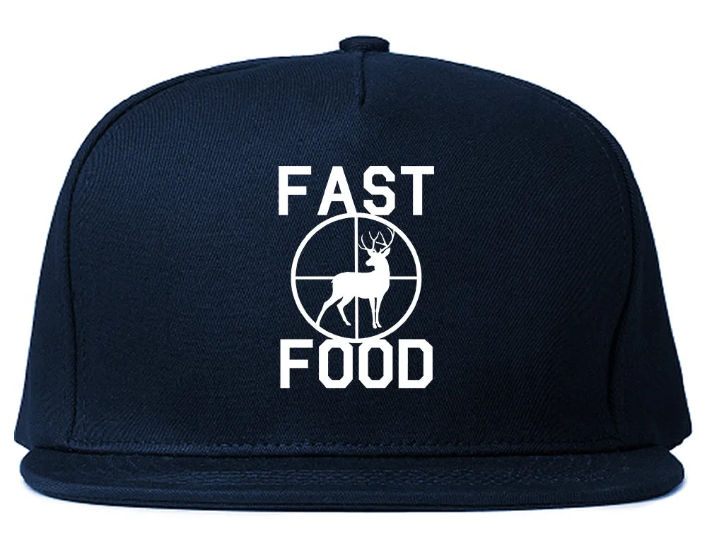 Fast Food Deer Hunting Mens Snapback Hat