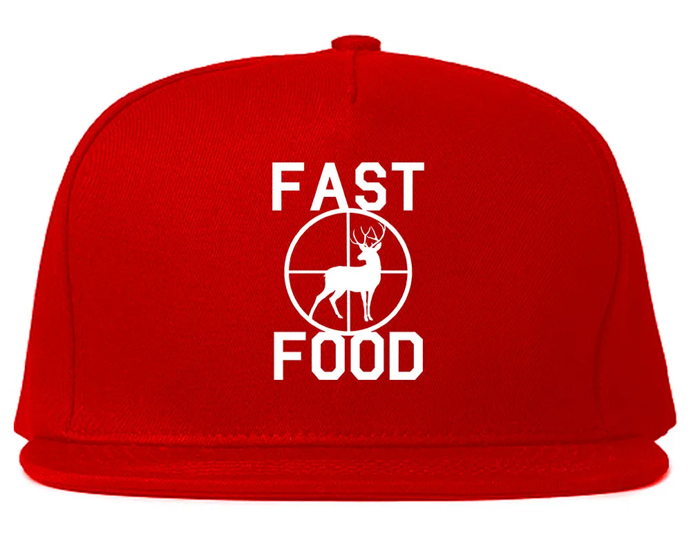 Fast Food Deer Hunting Mens Snapback Hat