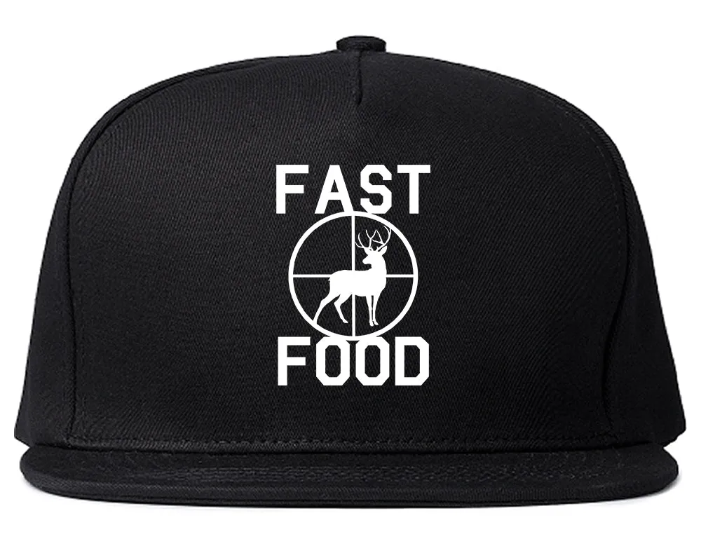 Fast Food Deer Hunting Mens Snapback Hat