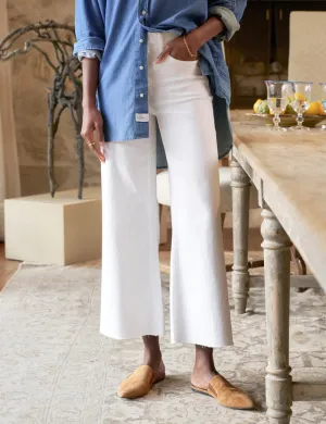 Frank & Eileen - Galway Gaucho in White Denim