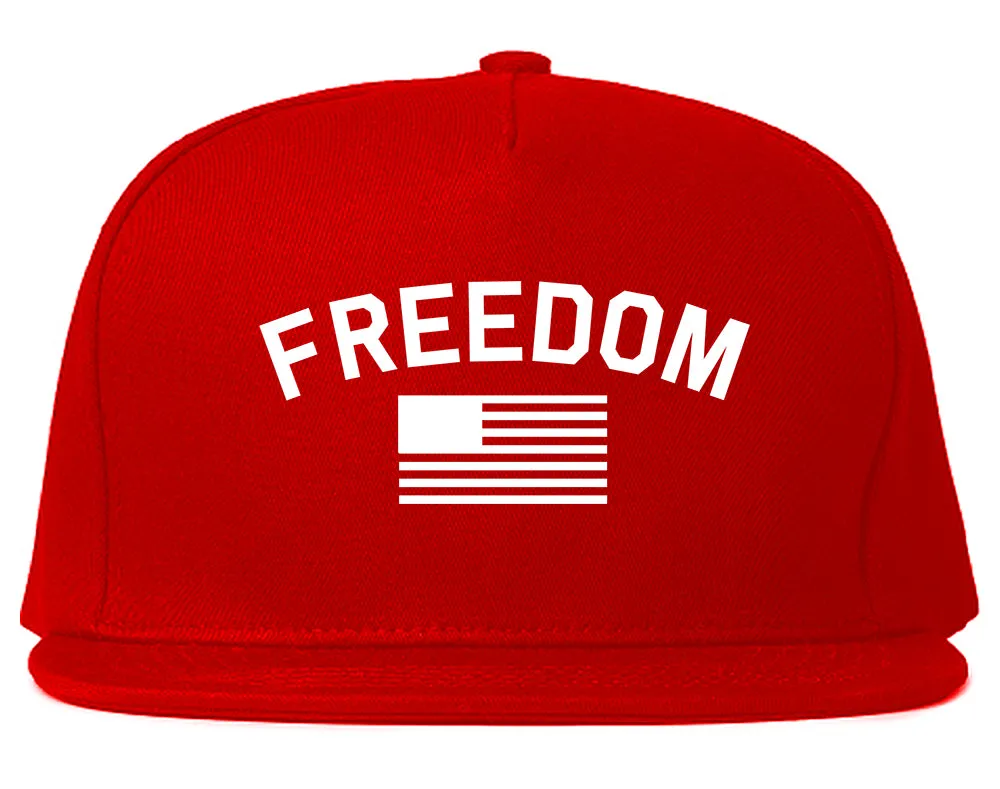 Freedom Flag Mens Snapback Hat