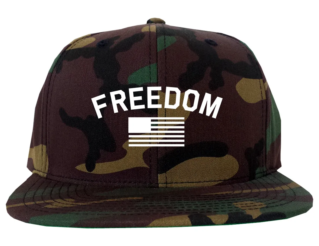 Freedom Flag Mens Snapback Hat