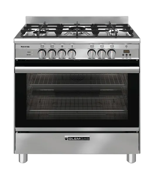 Glem GA865GE Stainless Steel 80cm Dual Fuel Cooker