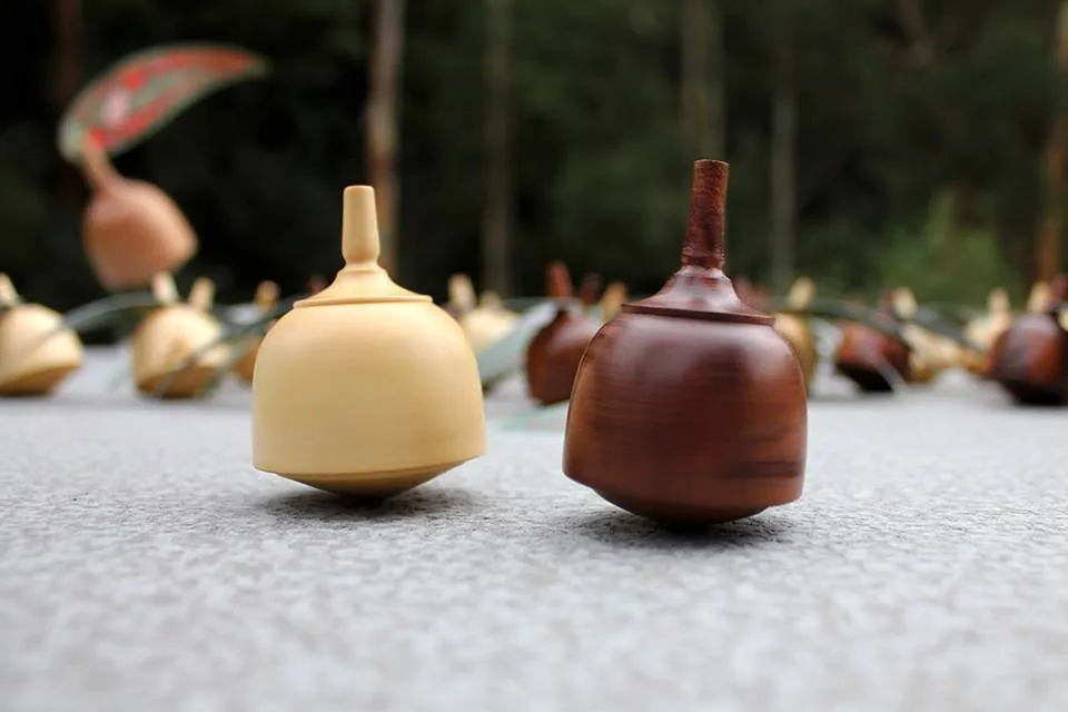 Gumnut Wooden Spinning Tops