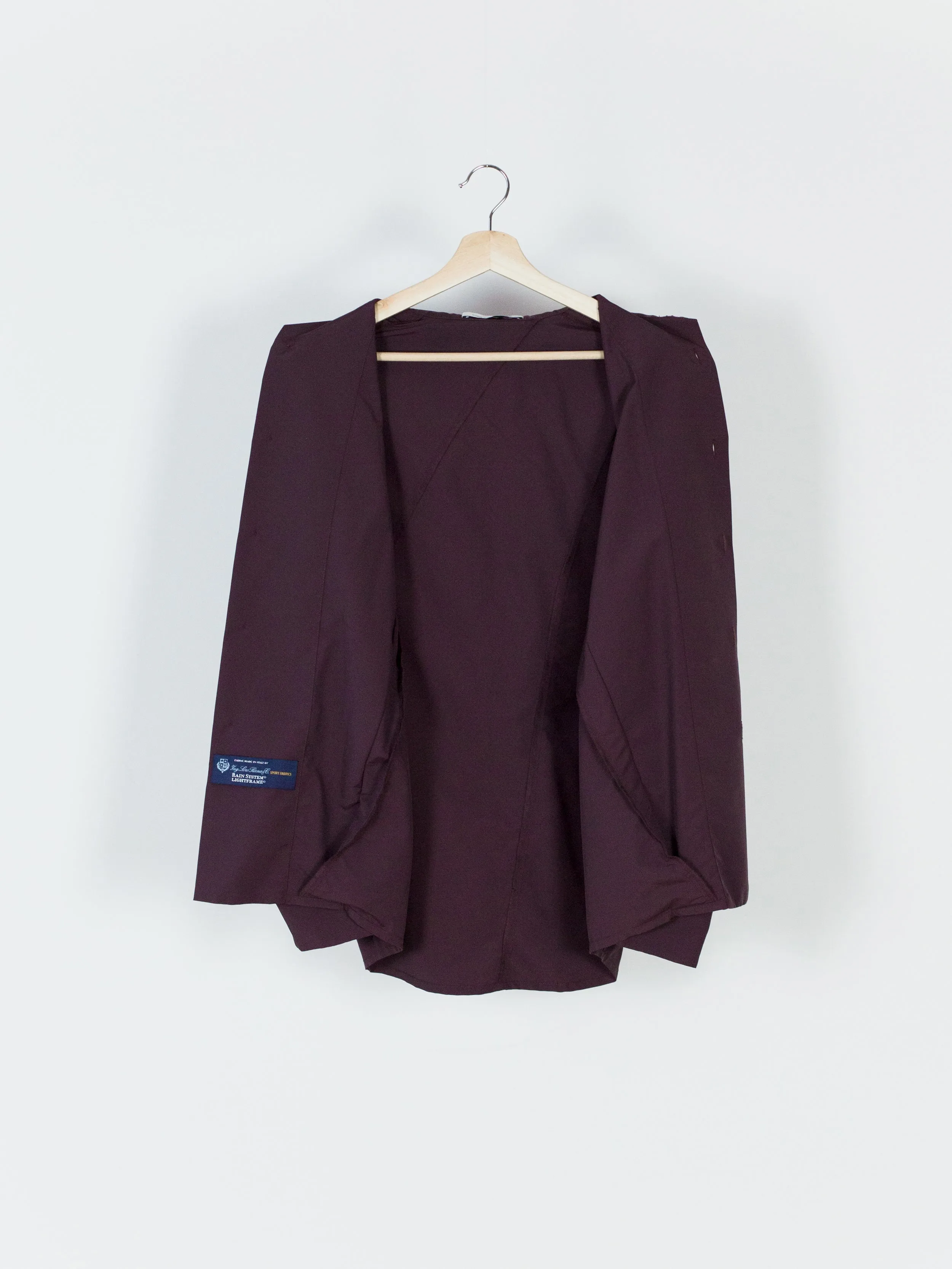 Kiko Kostadinov SS18 00042018 Maroon 'Cubist' Overshirt