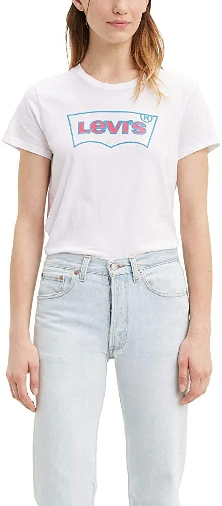 Levi's Women's Perfect Batwing Outline White T-Shirt