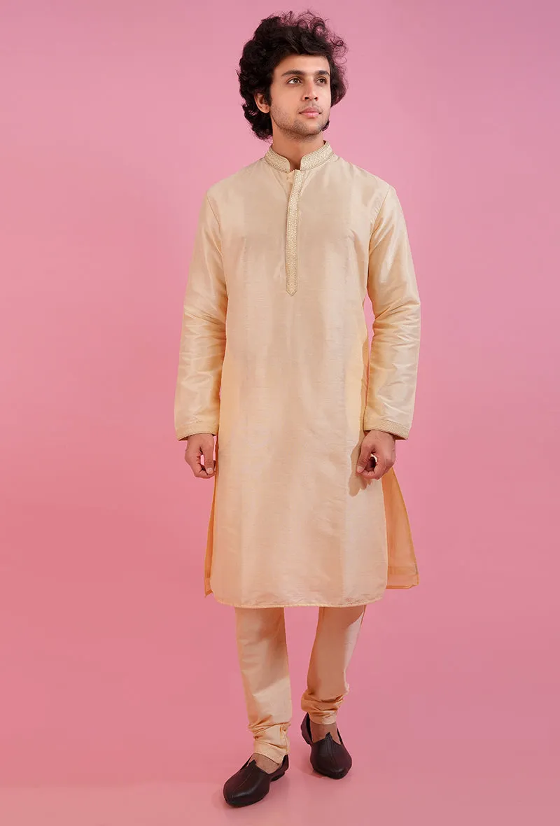 Light Gold Kurta Pajama | Azania