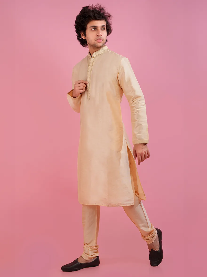 Light Gold Kurta Pajama | Azania