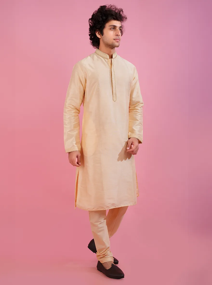 Light Gold Kurta Pajama | Azania