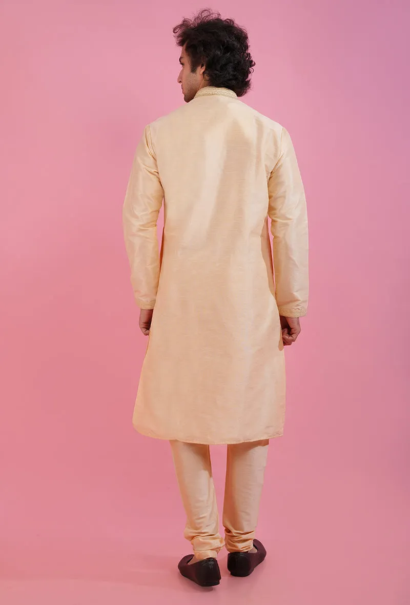 Light Gold Kurta Pajama | Azania