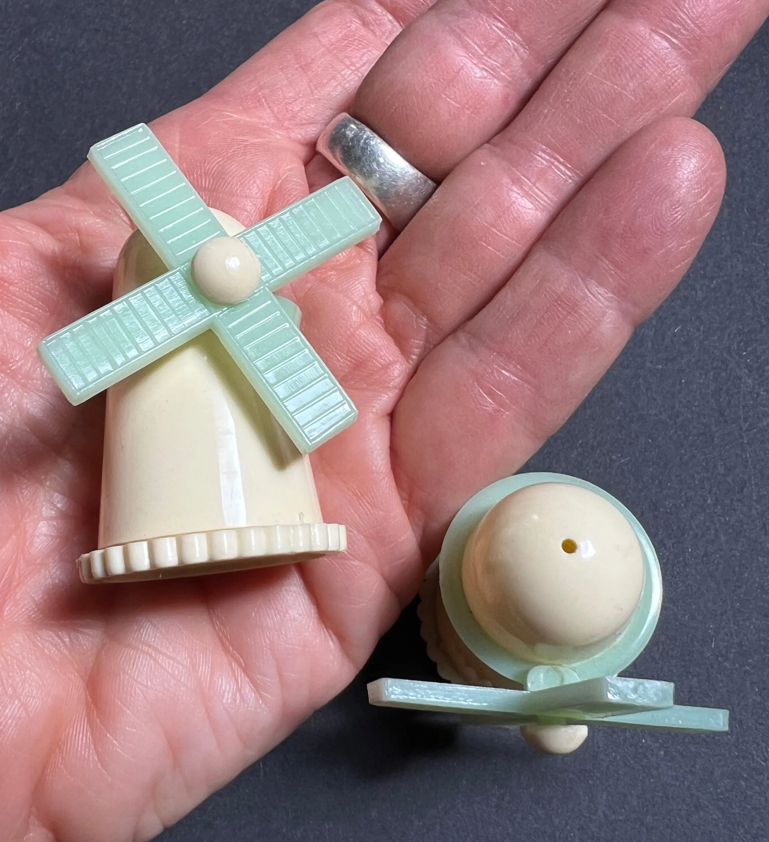 Little 1940s Windmill Salt and Pepper Cruet