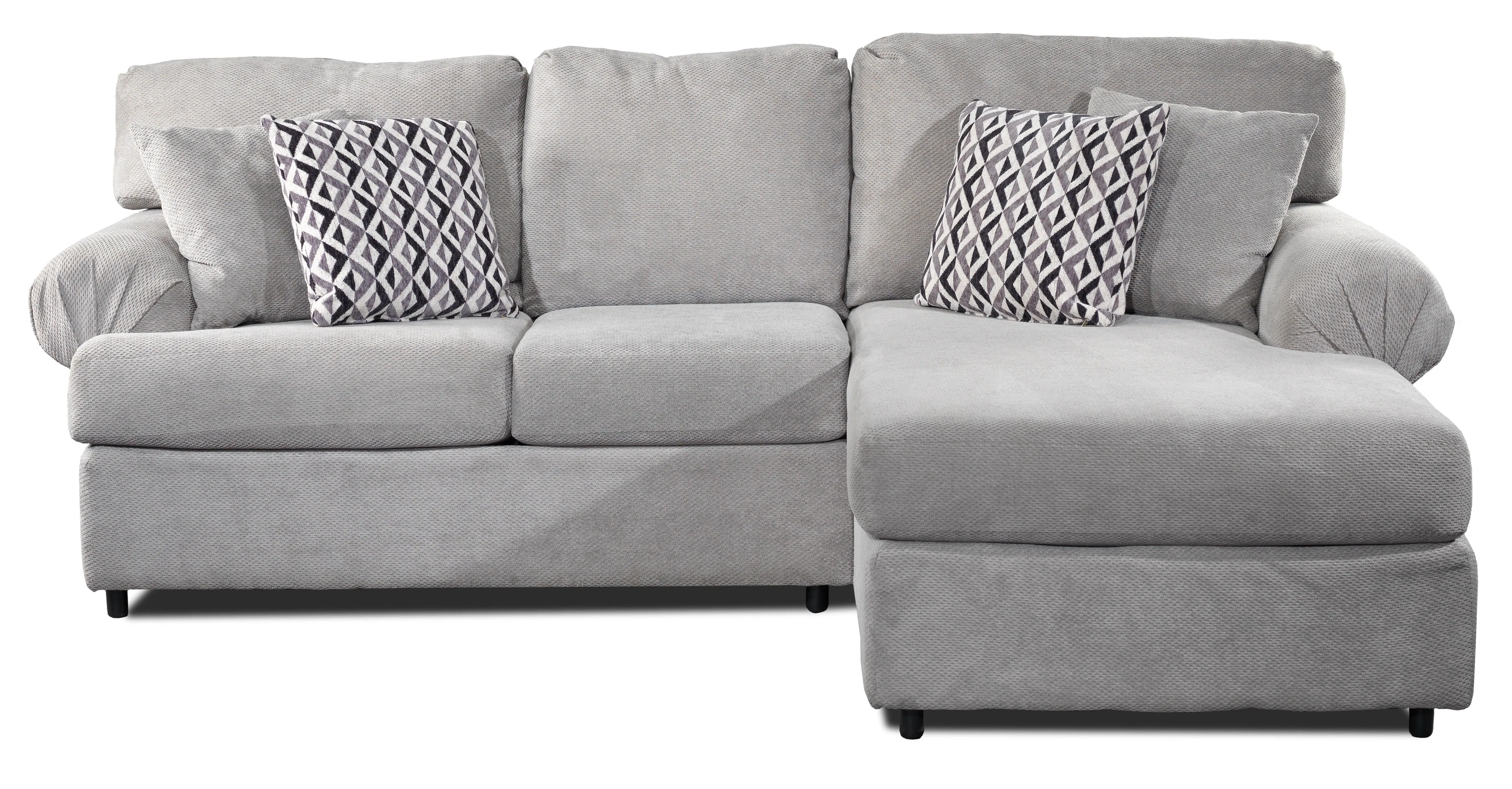 Macon 2-Piece Sectional with Right-Facing Chaise - Ash