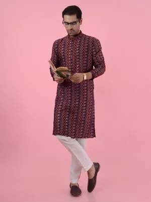 Maroon Kurta Pajama | JadeBlue