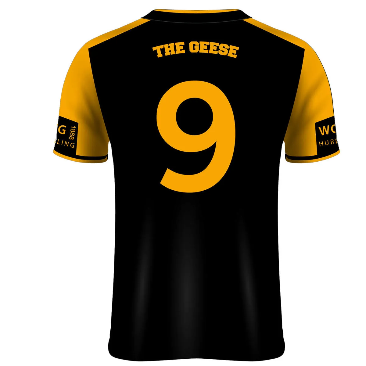 Mc Keever Wild Geese GAA Numbered Match Jersey - Womens - Black/Amber