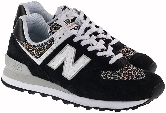 New Balance Trainers Womens 574 Black Beige