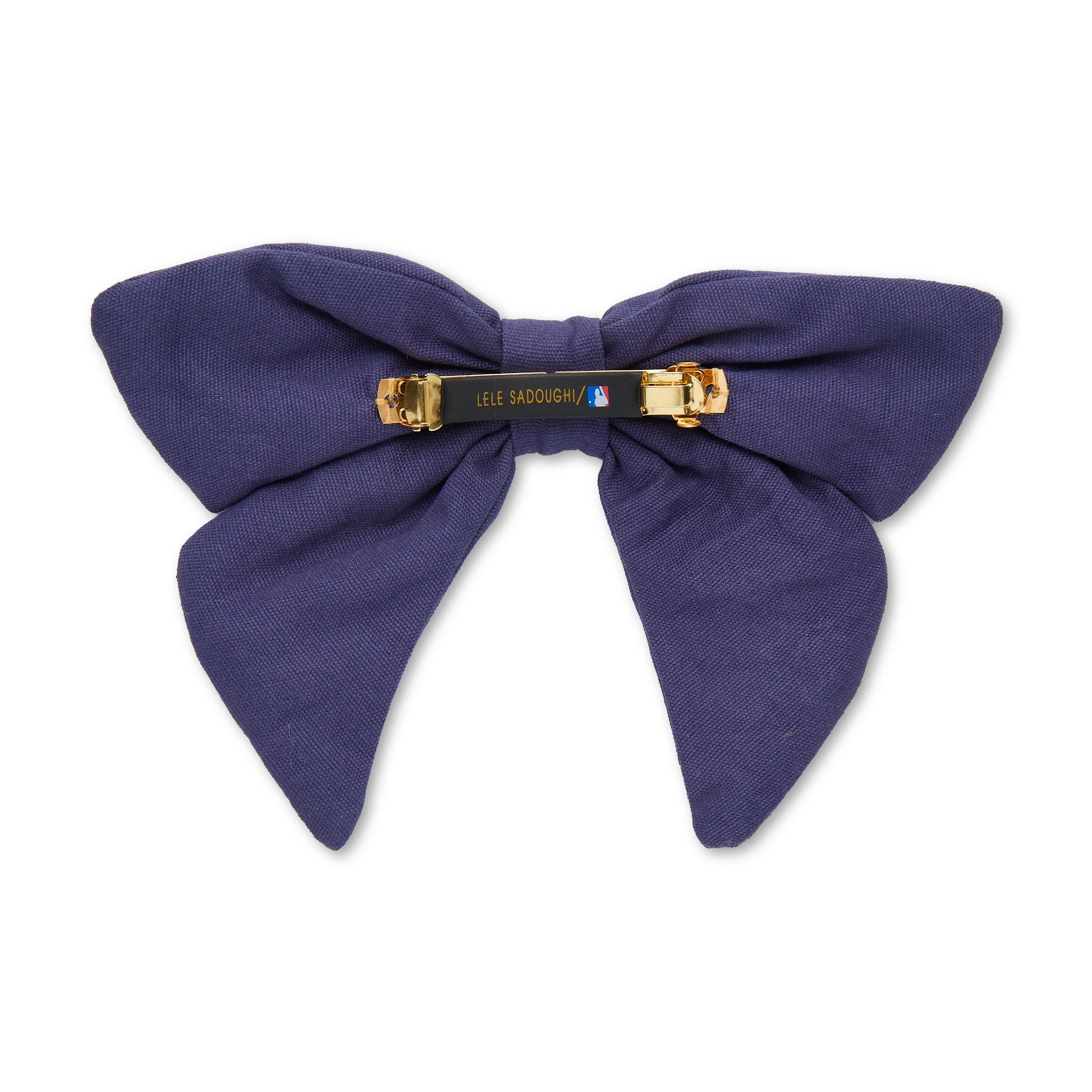 NEW YORK METS LELE SADOUGHI / MLB NAVY BOW BARRETTE