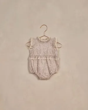 Noralee Alice Baby Romper In Lavender Bloom