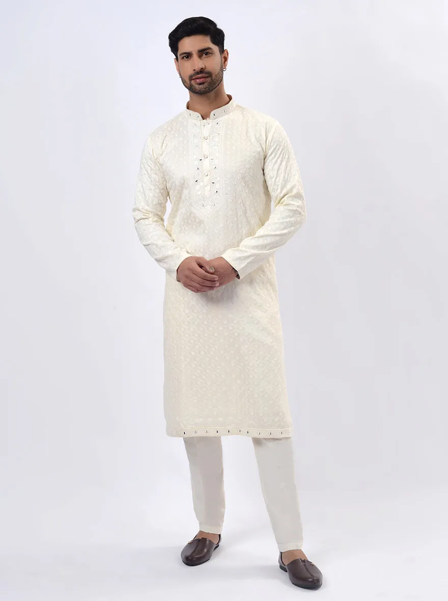 Off-White Kurta Pajama | TULA