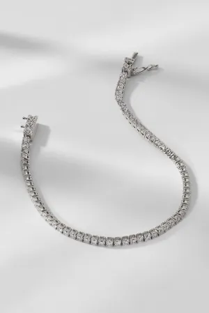 PERFECT TENNIS 2.5MM CZ 7.25" BRACELET