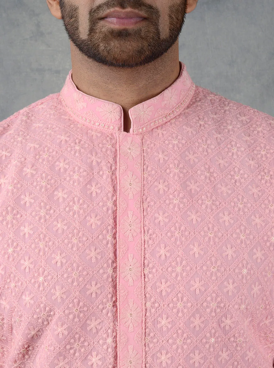 Pink Kurta Set | Siddhesh Chauhan