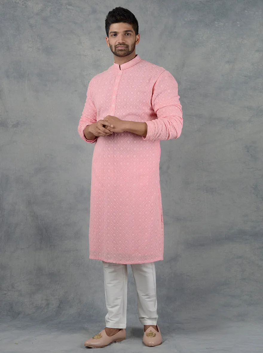 Pink Kurta Set | Siddhesh Chauhan