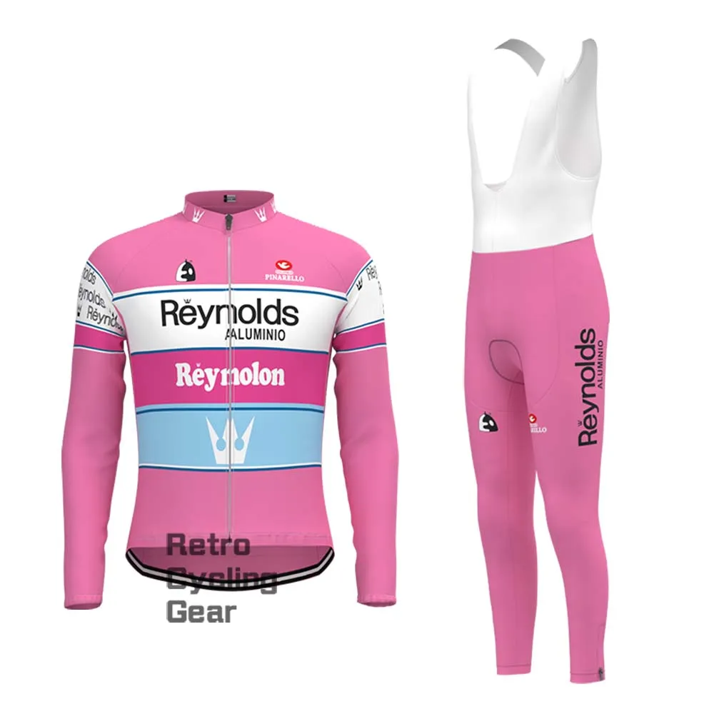 Pink Reynolds Retro Short Sleeve Cycling Kits